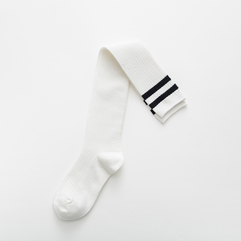 Japanese Autumn And Winter Female Cotton Socks Two Bars Was Thin Legs Long-barreled Knee Socks Socks